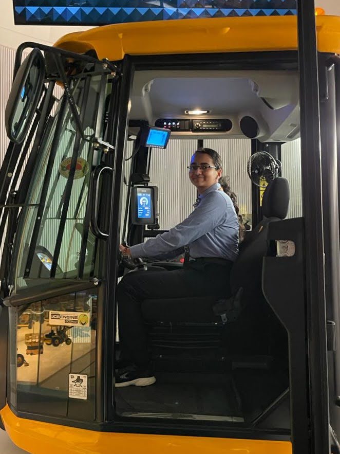 First ride on JCB